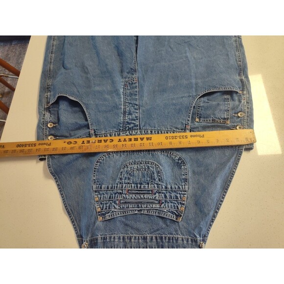 R.V.T . Denim Bibs Overalls Blue Women's Size 24 100% Cotton - Picture 4 of 11